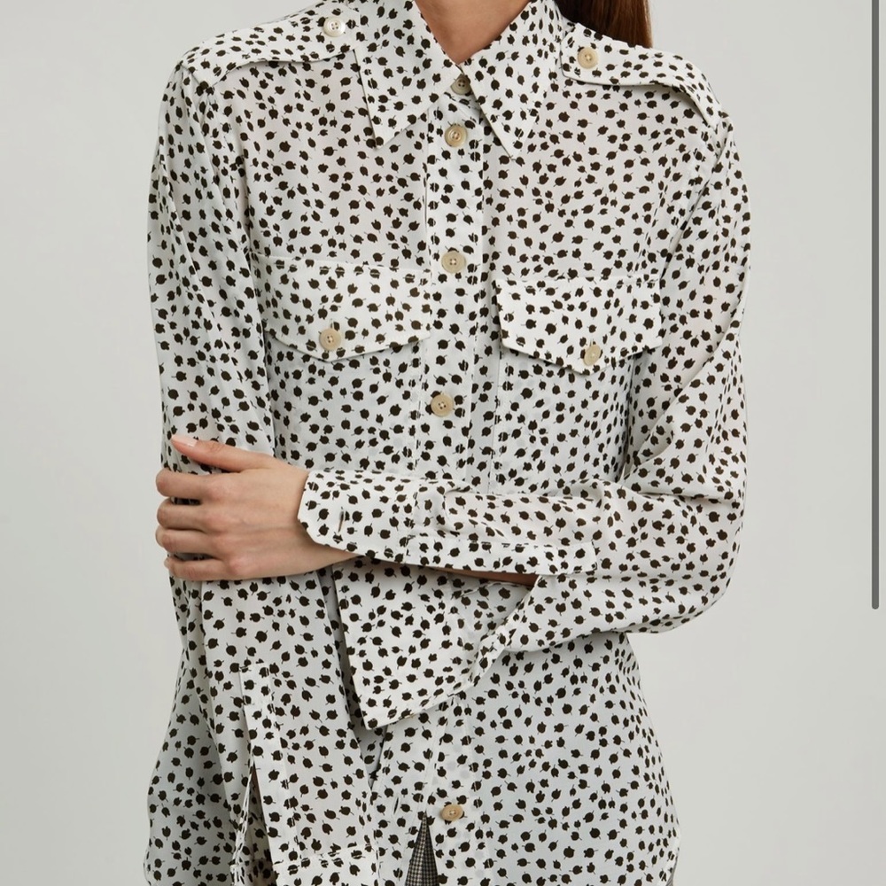Joseph Rainer bud print blouse 36/4 Kate Middleton-duchess of Cambridge